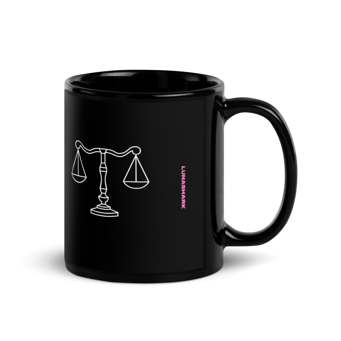 Cup of Justice Mug Black Gloss