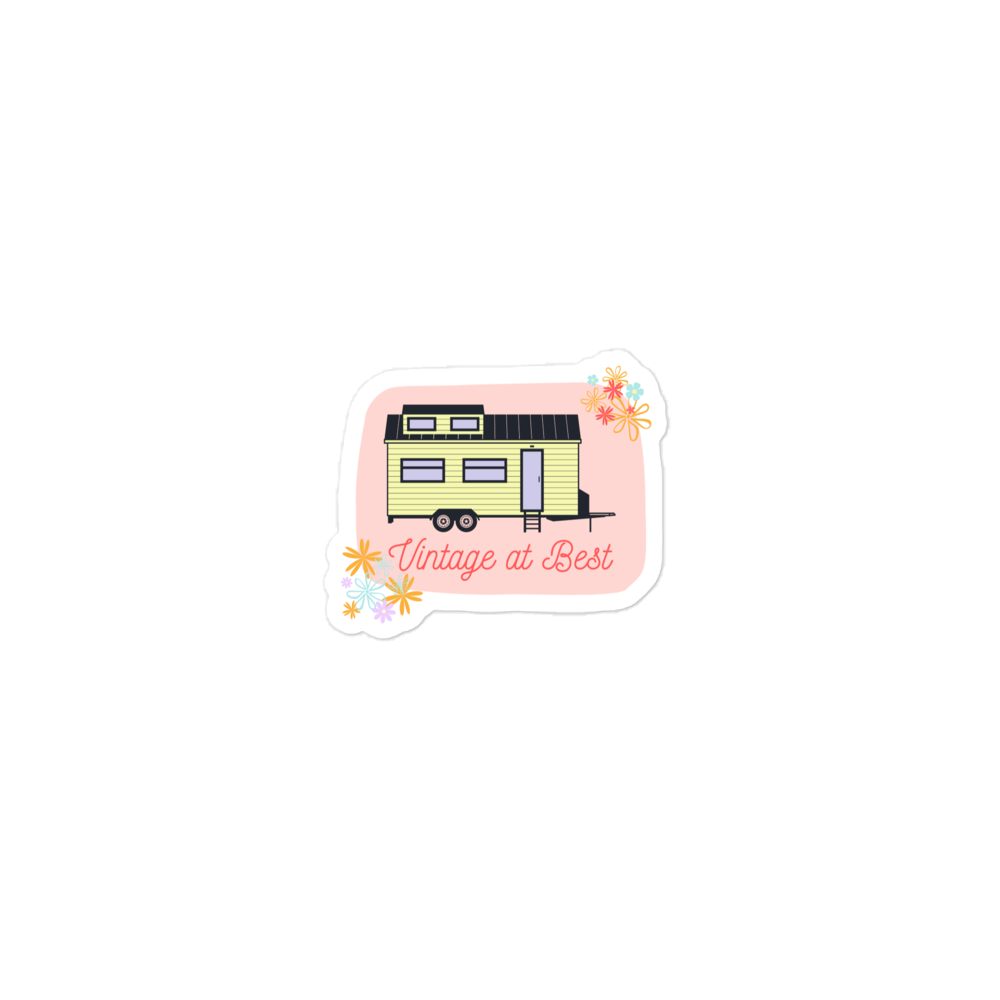 Vintage At Best Sticker