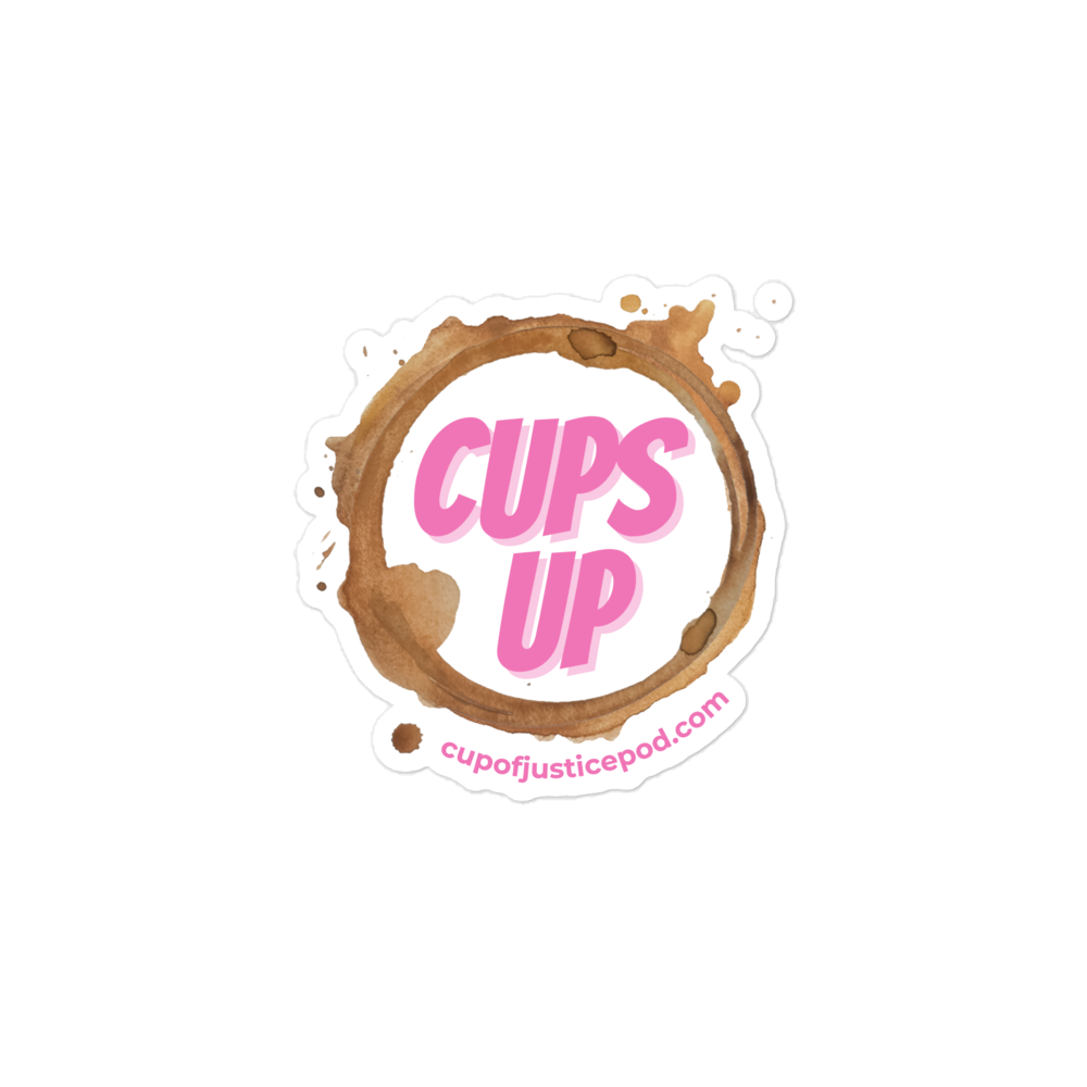 Cups Up Sticker
