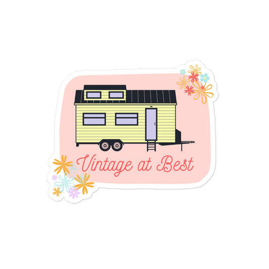 Vintage At Best Sticker