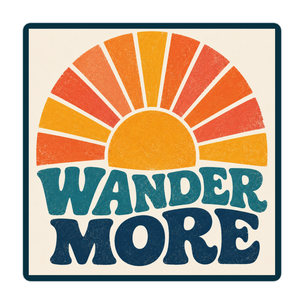 Retro Wander More Decal