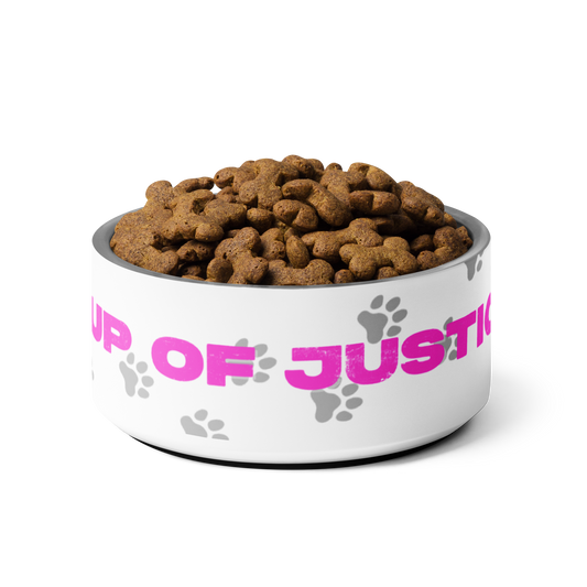 Pup of Justice (pink) Pet bowl