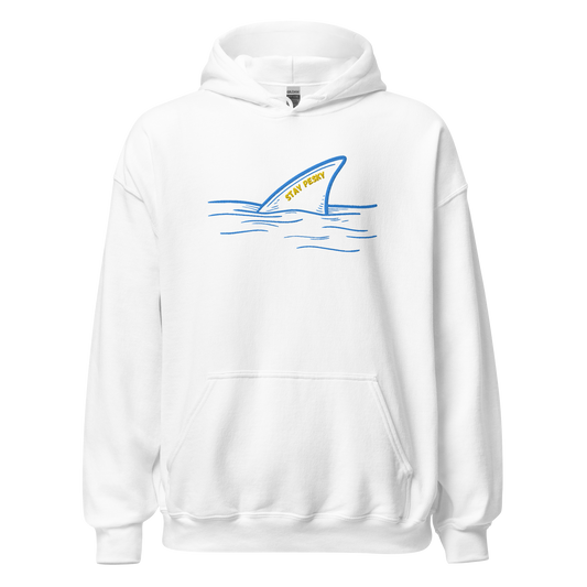 Pesky Shark embroidered hoodie