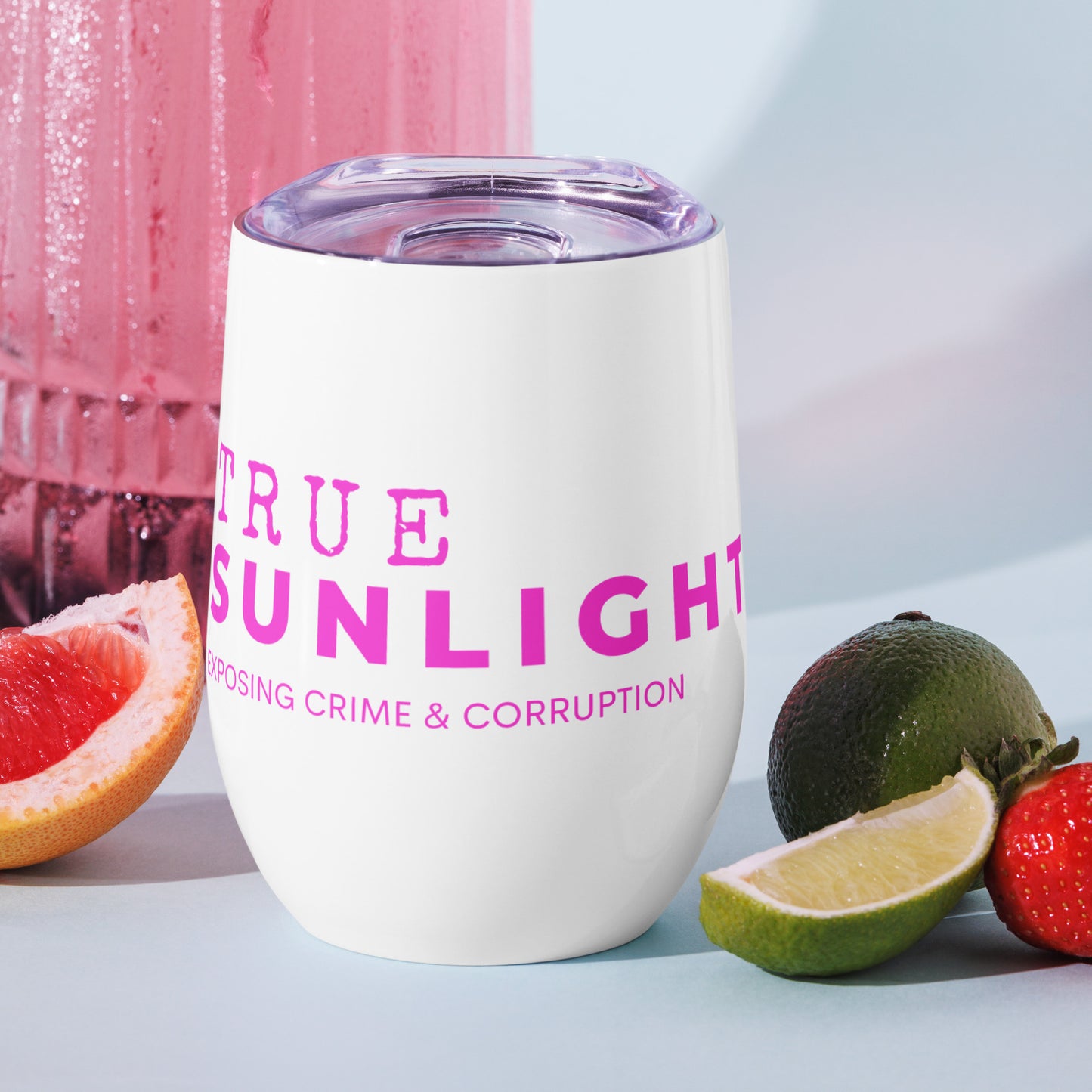 True Sunlight (Pink) Wine Tumbler